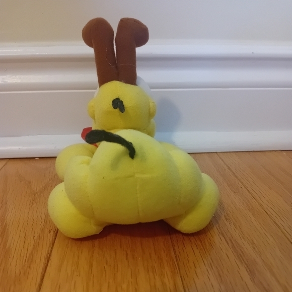 Vintage VTG Garfield Odie Dog Stuffed Animal Plush‎ Toys Small Yellow Puppy - Picture 6 of 8